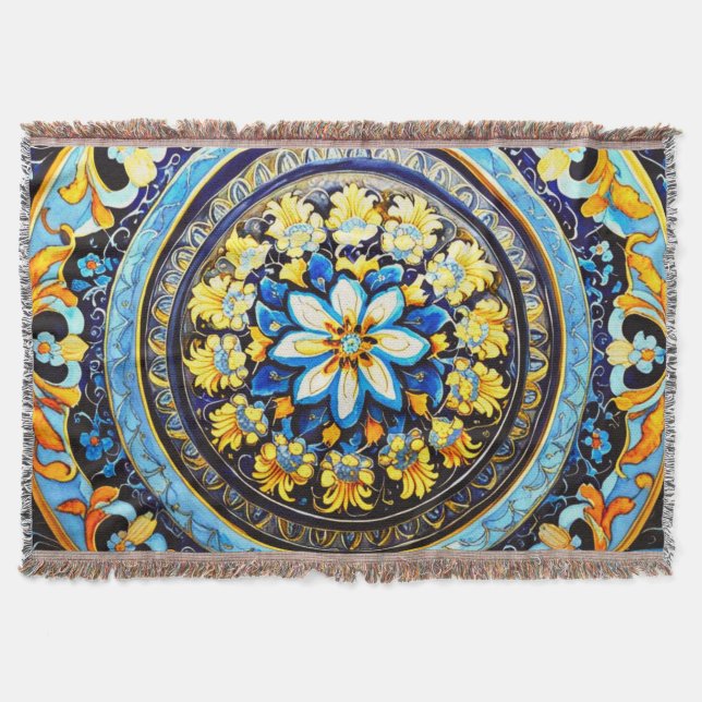 Manta Floral mallónica española de origen romano (Anverso)