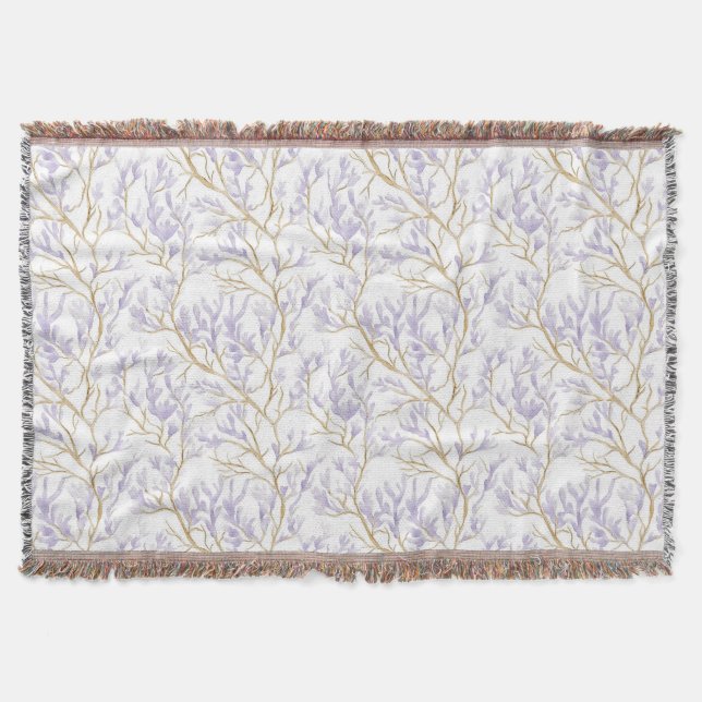 Manta Floral Púrpura (Anverso)