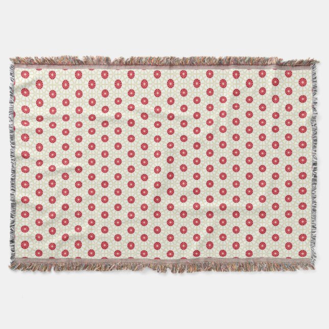 Manta Floral Rojo (Anverso)