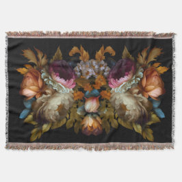 Manta Floral romántica dramática del "viejo mundo"