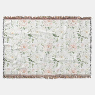 Manta Floral Rosa Rubor Bonito  