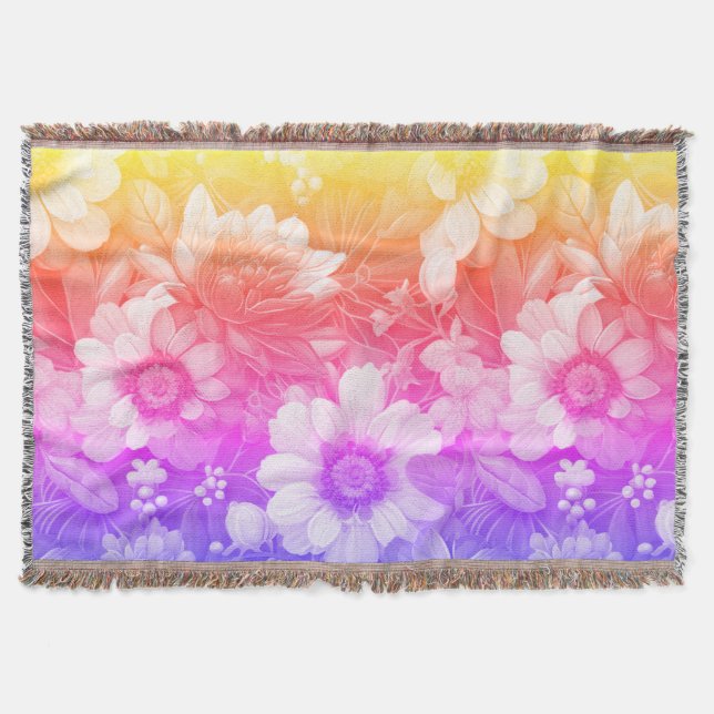 manta floral Throw (Anverso)