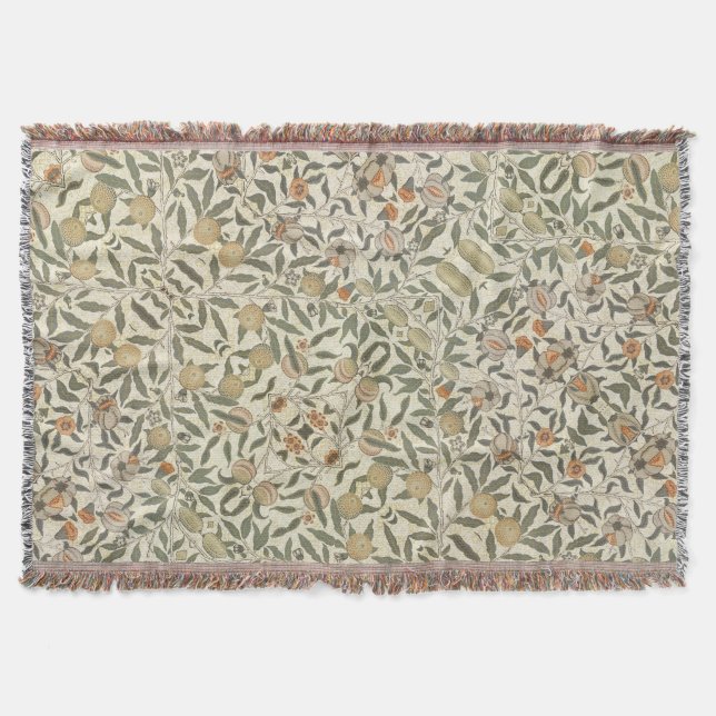 Manta Floral virgen William Morris Fruit (Anverso)