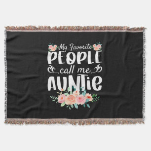 Manta Florals My Favorite People Call Me Auntie