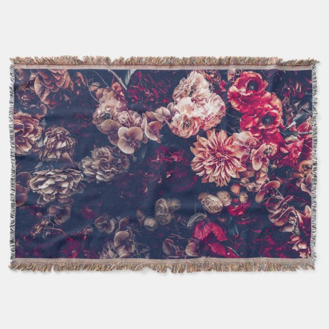 Manta Flores artificiales vintage: fondo de pared (Anverso)