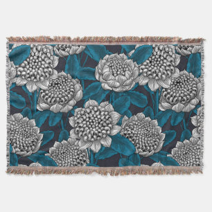 Manta Flores blancas de waratah