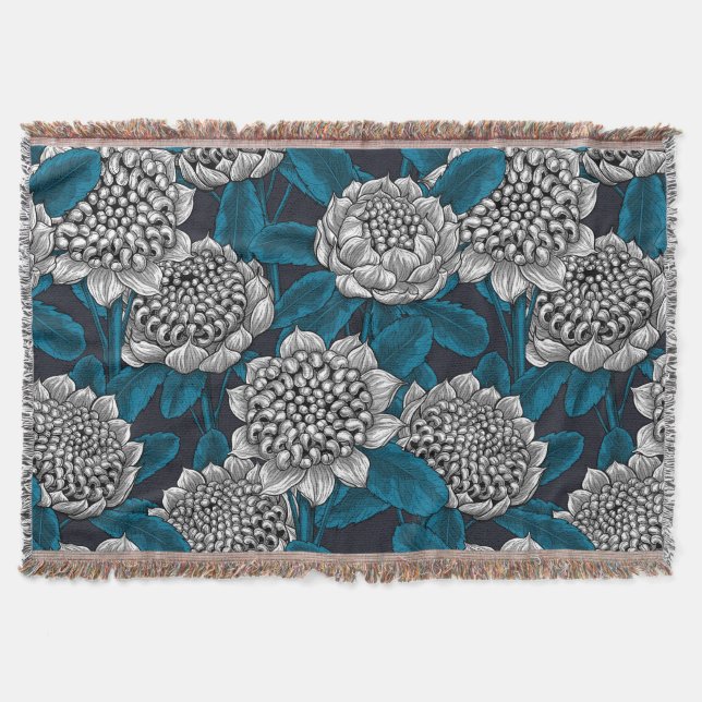 Manta Flores blancas de waratah (Anverso)