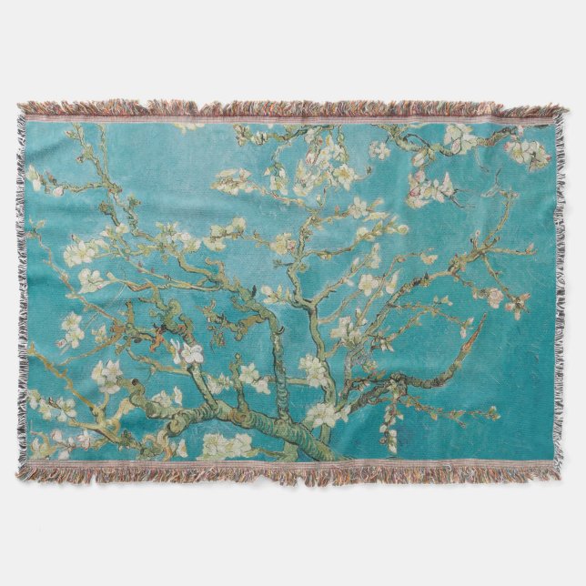 Manta Flores de almendros de PixDezines van gogh (Anverso)