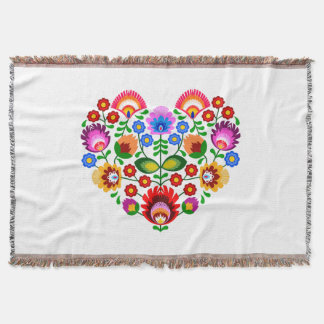 Manta Flores de diseño polacas.