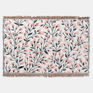 Manta Flores de Doodle: Coral Floral Seamless.