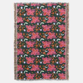 Manta Flores de dulces y estampado de Pascua - oscuro