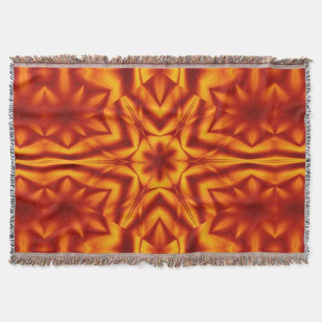 Manta Flores de fuego bohemias 13 (Anverso)