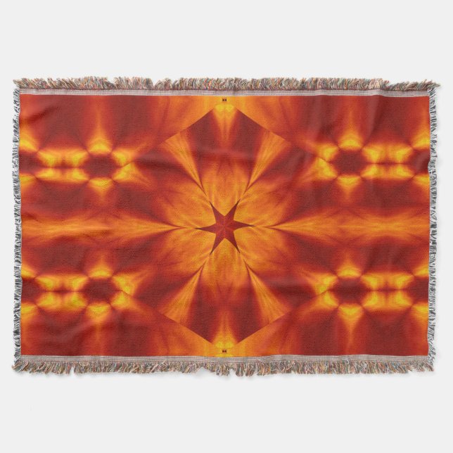 Manta Flores de fuego bohemias 15 (Anverso)