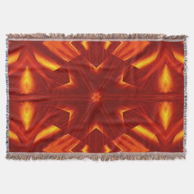 Manta Flores de fuego bohemias 23 (Anverso)