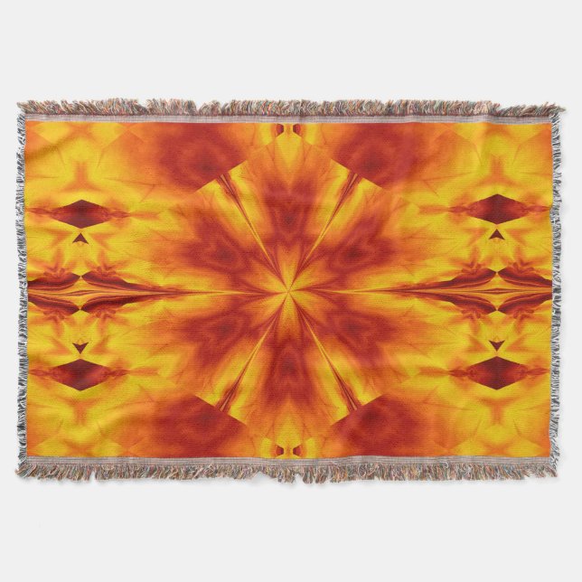 Manta Flores de fuego bohemias 29 (Anverso)