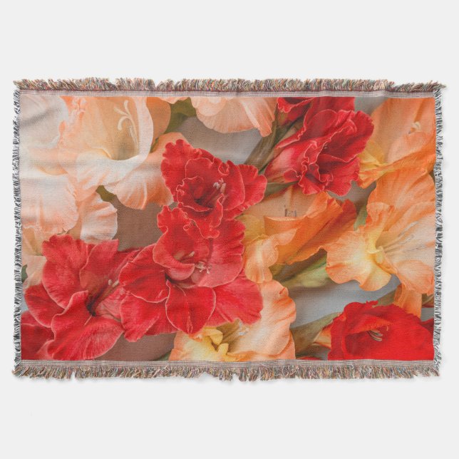 Manta Flores de Gladiolus vibrantes (Anverso)