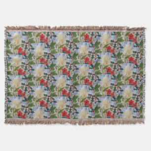 Manta Flores de invierno y Holly