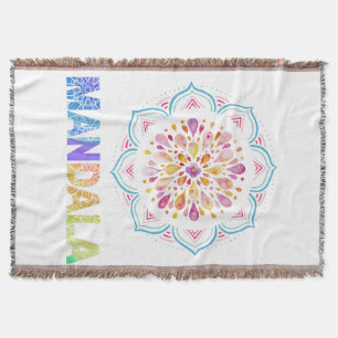 MANTA FLORES DE LOTUS COLOR MANDALA