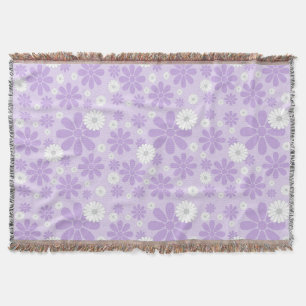 Manta Flores de Pastel Patrón LAVANDA