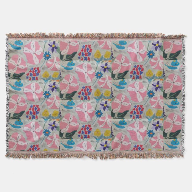 Manta Flores de Petunia y Verano (Anverso)