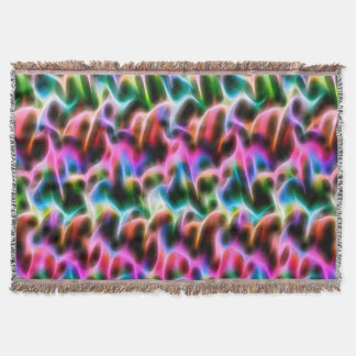 Manta Flores en un cojín abstracto de color pastel