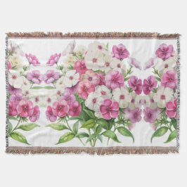 Manta Flores Phlox en el jardín acuático