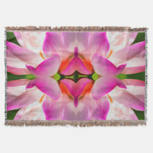Manta FLORES PURPLE - Arte Fractal -
