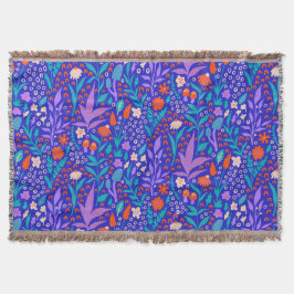 Manta Flores salvajes vibrantes