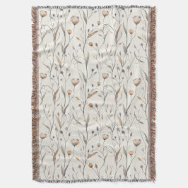 Manta Flores silvestres delgadas