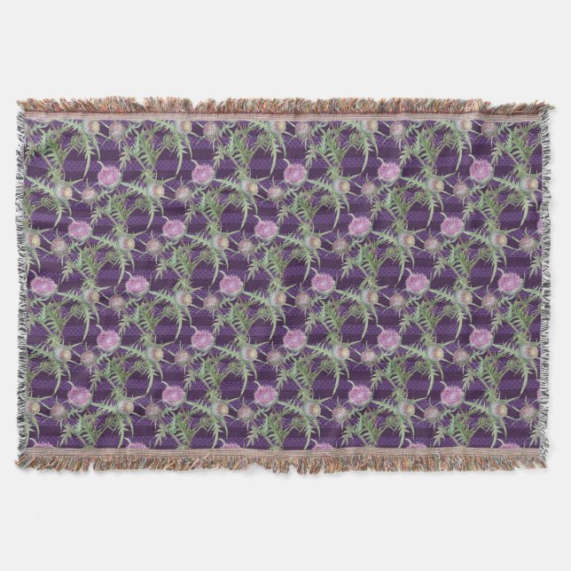 Manta Flores silvestres violeta (Anverso)