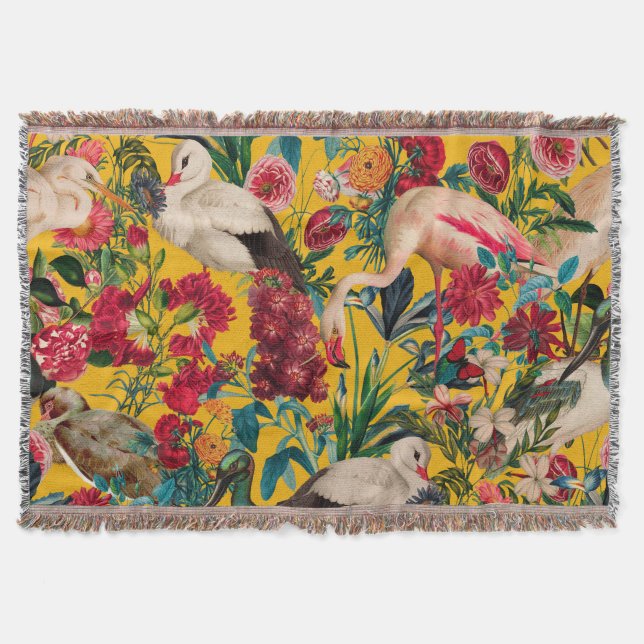 MANTA FLORES Y AVES XVIII (Anverso)