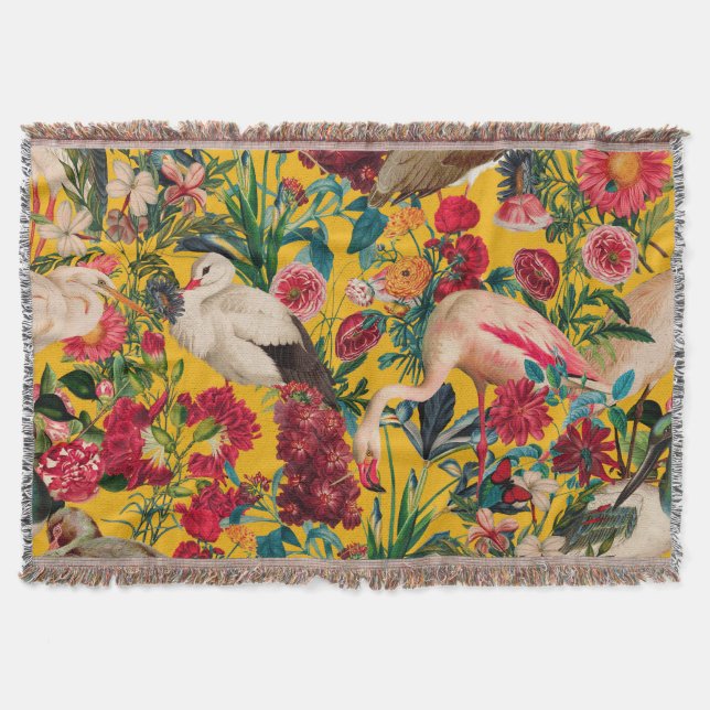 MANTA FLORES Y AVES XVIII (Anverso)