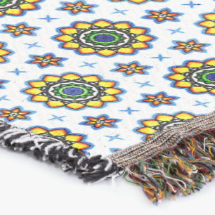 Manta Flores y grietas