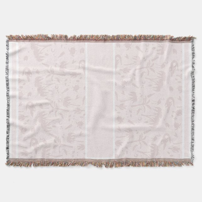 Manta Florida Fun Light Pink Throg Rug (Anverso)