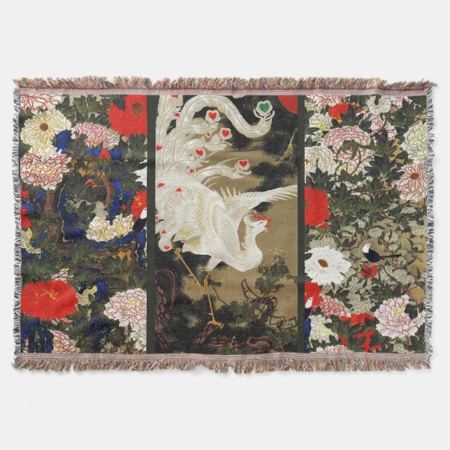 Manta FLYING LOVE PHOENIX,Feathers,Hearts Valentine Day (Anverso)