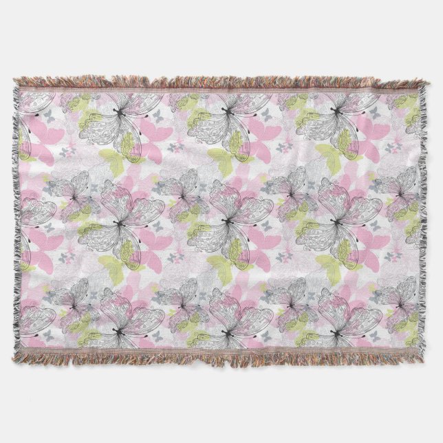 Manta Fondo con la mariposa (Anverso)