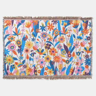 Manta Fondo floral exótico multicolor-32939