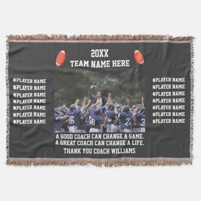 Manta Football Thank You Coach From The Team Players (Anverso)