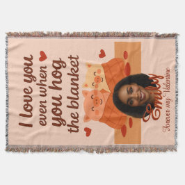 Manta 'Forever my Valentine' Throw Blanket