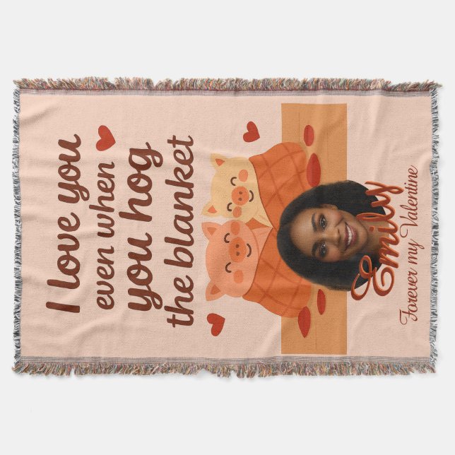 Manta 'Forever my Valentine' Throw Blanket (Anverso)