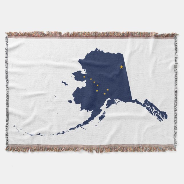 Manta Forma de Alaska en colores de bandera (Anverso)