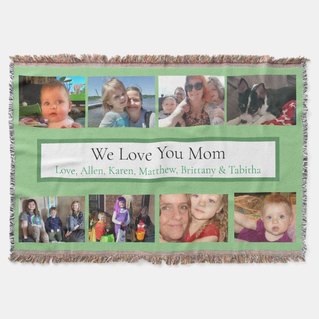 Manta Fotos de familia personalizadas (Anverso)