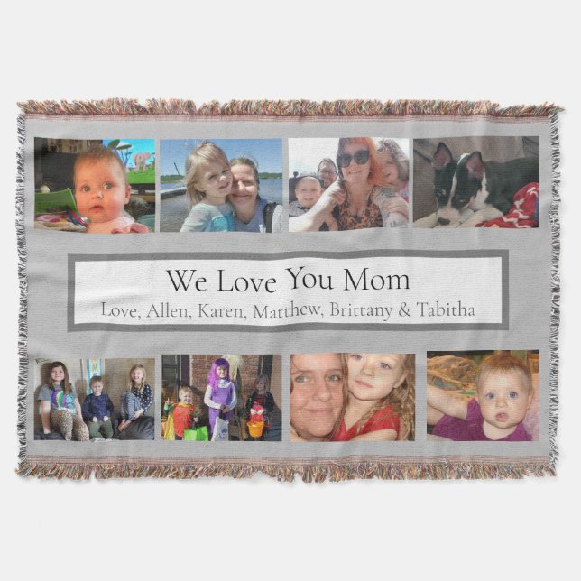 Manta Fotos de familia personalizadas (Anverso)
