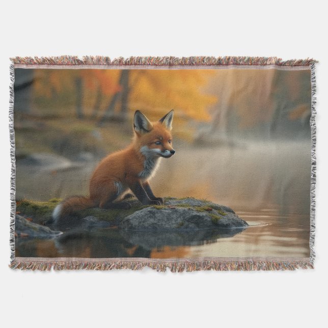 Manta Fox joven en otoño (Anverso)