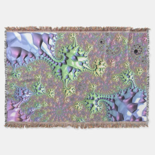 Manta Fractal brillante arcoiris