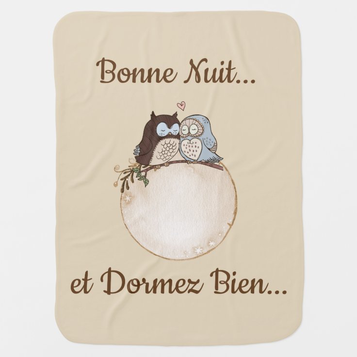 Manta francesa del bebé de las buenas noches del Manta francesa del bebé de las buenas noches del