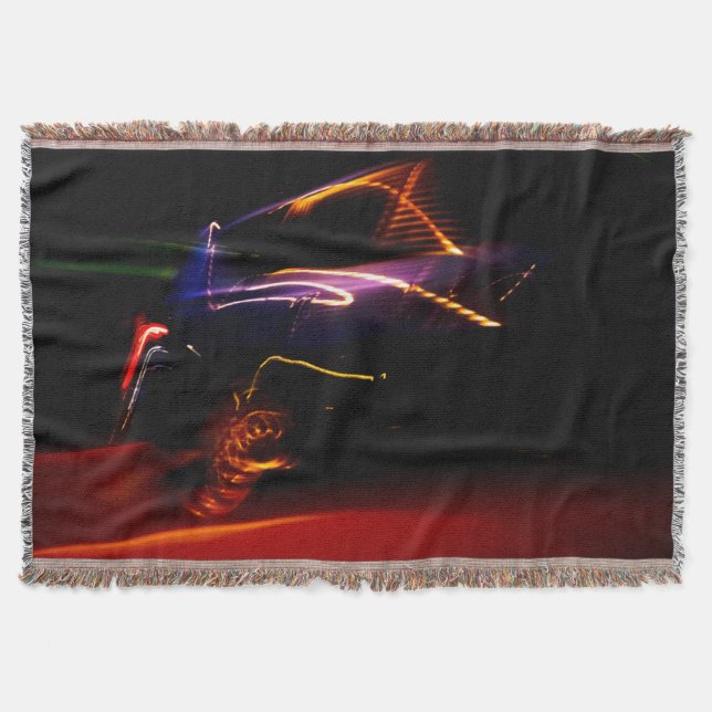 Manta frazada de tiro de baile de auto púrpura (Anverso)