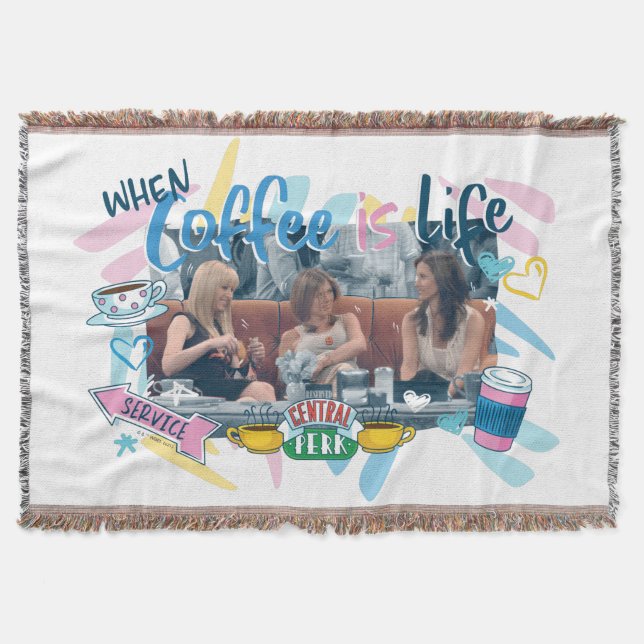 Manta FRIENDS™ | Cuando el café es la vida (Anverso)