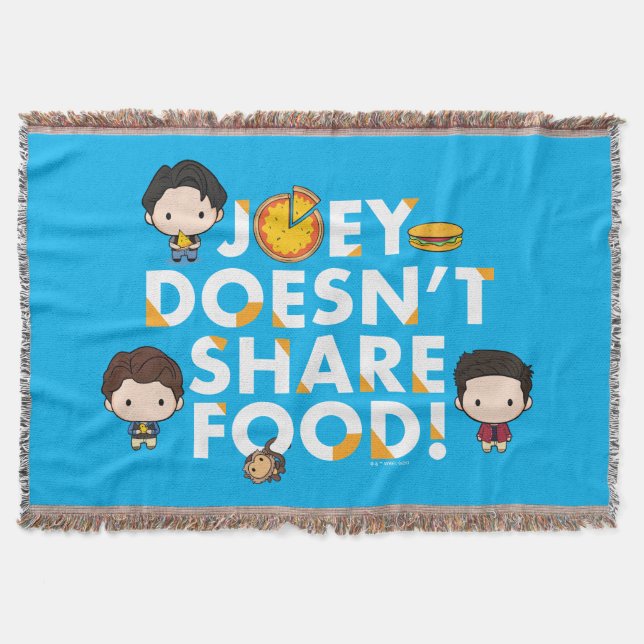Manta FRIENDS™ | Joey No Comparte Comida Chibi (Anverso)