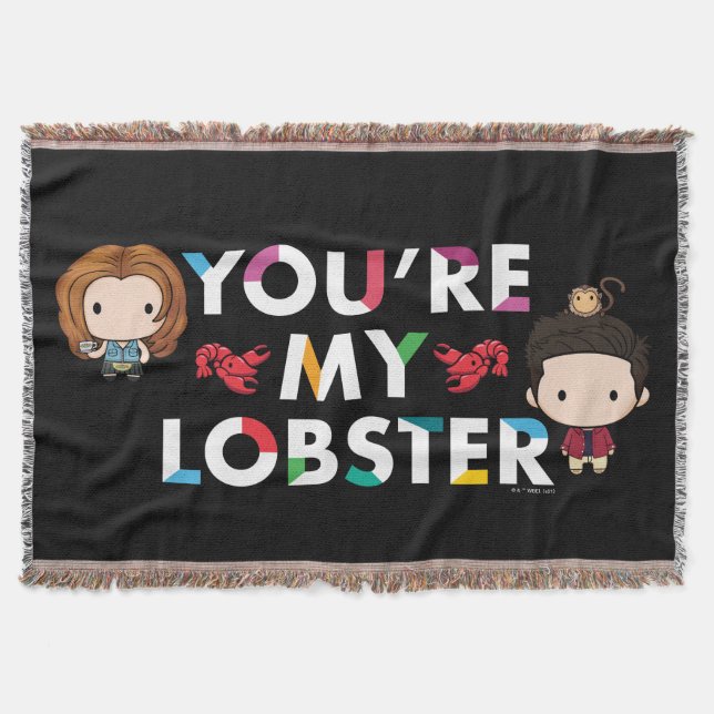 Manta FRIENDS™ | Ross & Rachel Langosta Chibi (Anverso)
